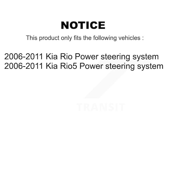 Front Rght Inner Steering Tie Rod End For 2006-2011 Kia Rio Rio5 Power Steering System